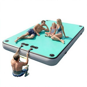 Plataforma Flotante Inflable de PVC Resistente, Hecha a Medida, para 5-10 Personas, Capacidad de 500 kg, Tapete de Yoga Acuático, Plataforma Flotante para Descanso - Product Image 4