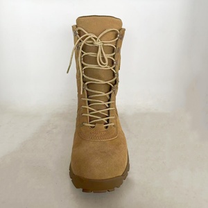 <span class=keywords><strong>Botas</strong></span> Tácticas de Cuero Marrón Coyote para <span class=keywords><strong>Martin</strong></span>, Diseño Impermeable para el Desierto con Cordones - Product Image 3