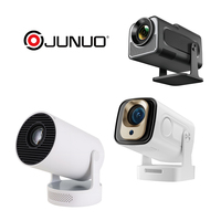 JUNUO-Vidéoprojecteur Hy300Pro 4K avec mini support Wifi sans fil et projecteur intelligent Full HD pour la maison, portable et facile à installer