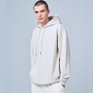 luxury custom Men Hoodies Heavyweight Cotton Blend Hooded Hooded Sweatshirt With Drawstring Desig - Product Image 6