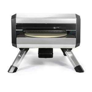 <span class=keywords><strong>Four</strong></span> <span class=keywords><strong>à</strong></span> pizza électrique italien en acier inoxydable, 12 pouces, <span class=keywords><strong>à</strong></span> rotation, dôme naturel, portable, brûleur <span class=keywords><strong>à</strong></span> pierre extérieur, pour boulangerie - Product Image 3