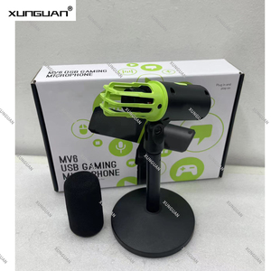 Nouveau <span class=keywords><strong>microphone</strong></span> de jeu USB MV6, micro dynamique USB-C avec mode de réglage automatique du niveau pour les joueurs <span class=keywords><strong>PC</strong></span> et les streamers, studio d'enregistrement, diffusion en direct - Product Image 2