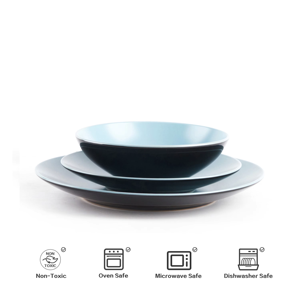 Semtember Promotion Kitchen Plates Bowls <b>Set</b> Clean Easy Ceramic <b>Dinnerware</b> <b>Set</b> Microwave Safe Stoneware <b>Dinnerware</b> <b>Set</b> - Product Image 5