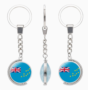 <span class=keywords><strong>Llavero</strong></span> Personalizado al por Mayor de las Islas <span class=keywords><strong>Marshall</strong></span> con Impresión a Doble Cara con Patrones del Emblema Nacional de Varios Países de Oceanía - Product Image 6