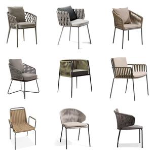 Ensemble de mobilier d'extérieur moderne, directement de l'usine, en alliage d'aluminium et rotin, chaises et tables pour cour, balcon, loisirs, tables d'extérieur - Product Image 4