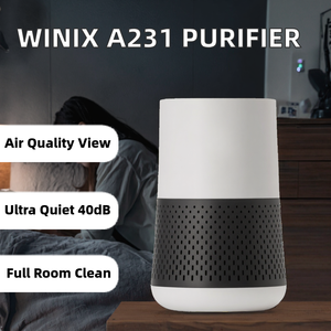<span class=keywords><strong>Purificateur</strong></span> <span class=keywords><strong>d</strong></span>'<span class=keywords><strong>air</strong></span> <span class=keywords><strong>WINIX</strong></span> A231 pour chambre à coucher, 200-300 pieds carrés, moniteur de qualité de l'<span class=keywords><strong>air</strong></span> 1 heure, filtre HEPA véritable, filtre à charbon, mode automatique, commande tactile, 40 dB - Product Image 2