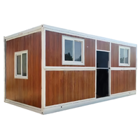 Conteneur pliable de 20 pieds en acier galvanisé, structure moderne et mobile, pour bureau, hôtel ou camping