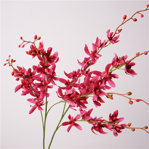Fiori Artificiali di Alta Qualità in Lattice Real Touch, Orchidea Cymbidium Fatta a Mano, Decorazione per Casa e Matrimonio, Accessori per <span class=keywords><strong>Fotografia</strong></span>, <span class=keywords><strong>Arte</strong></span> Floreale - Product Image 5