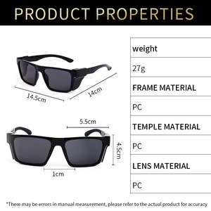 קפיצה קטנה מרובע לוגו מותאם אישית נשים מגן נתיק <span class=keywords><strong>z87</strong></span> בטיחות משקפי מגן מגן עיניים - Product Image 4