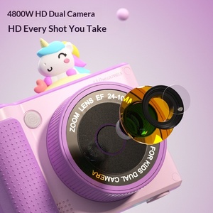 Appareil photo numérique HD pour enfants, appareil photo jouet amusant avec écran rotatif pour selfie, enregistrement photo et vidéo - Product Image 4