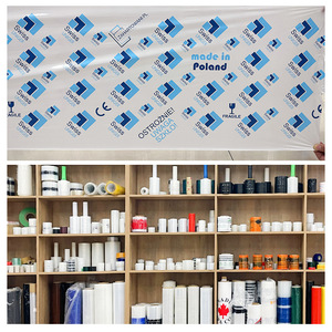 Film étirable pour palette manuelle en PE personnalisable, rouleau de film étirable transparent, film d'emballage en plastique transparent - Product Image 6