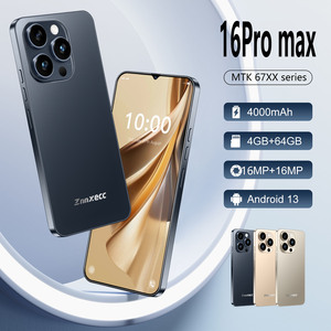 Batería de larga duración 16 Pro Max de 4500 mAh, 64 GB, 6.6 pulgadas, desbloqueo facial y por huella dactilar - Product Image 4