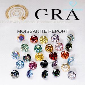 Pierre brute de moissanite de laboratoire <span class=keywords><strong>Lin</strong></span> <span class=keywords><strong>Ai</strong></span>, jaune doré, taille brillant, 5-9 mm, 0,5-4,0 carats, vente en gros, pierre principale, couleur feu - Product Image 1
