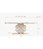 Mobilier de salle à manger moderne simple nordique léger luxe haut de gamme ménage rectangulaire en acier inoxydable Restaurant Table