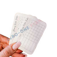 Planificateur personnalisé cartes portefeuille cartes papier quotidien hebdomadaire à faire liste habitude tracker nommer carte de tâche fonctionnelle