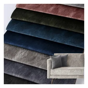 Оптовая продажа за рубежом Низкая цена полиэстер голландский бархатный диван ткань высокого качества диван fdy/dty обивочные ткани
