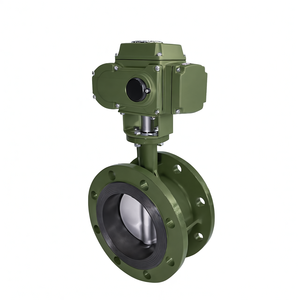 Vente de liquidation B2B COVNA, vanne papillon électrique intelligente en fonte d'acier inoxydable, vanne papillon motorisée à commande électrique - Product Image 1