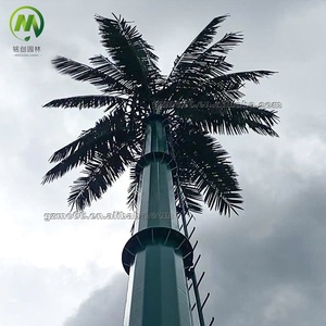 Özelleştirilmiş açık UV geçirmez telekom direkleri yapay palmiye dalları ağ kulesi bırakır - Product Image 4