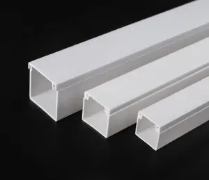 Wholesale white plastic electrical cable tray small size pvc trunking duct