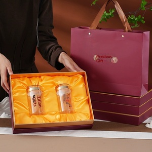 Boîte-cadeau de luxe personnalisée pour Dendrobium Nobile, élégant sac à main de style chinois pour souvenirs d'entreprise - Product Image 4
