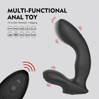 WINYI WY0785 RALF II Fernbedienungs-Prostata-Stimulator für Männer Multi-Tapping Vibrierender Analplug Silikon Wasserdichtes Sexspielzeug