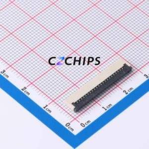 FPC-1.0FX-22PWCR-H20 FFC/FPC Connector SMD,P=1mm,Horizontal Mount Connector Flip Cover Type Bottom Contact 22P 1mm - Product Image 1