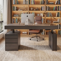 Bureau intelligent réglable en hauteur fabriqué avec soin, en bois massif, avec verrouillage enfant et affichage de la hauteur