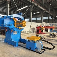 Dérouleur hydraulique à bras de maintien pour ligne d'alimentation automatique de bobines d'acier 5T à haute efficacité