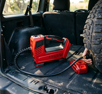 Compresseur d'air portable numérique 12V/18V en plastique, gonfleur rapide de pneus, batterie 2000mAh, charge rapide PD 72W, pression maximale 120psi