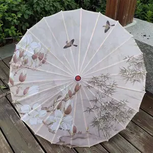 Umbrellas Supplier 40 Colors Cheap Traditional Pattern Handmade Umbrella Chinese Parasol For Wedding Decoration and Party Gifts