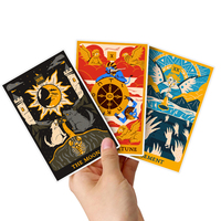 Lot d'autocollants vinyle ODM OEM en gros, thème Tarot et Astrologie, résistants à l'huile et à l'eau, découpés sur mesure pour l'emballage