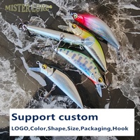 MISTER LURE bait umpan pancing 4.5g 8g, umpan pancing Keras air asin umpan pancing ikan kecil trolling trout
