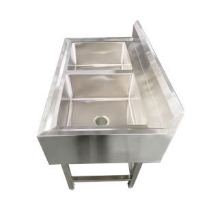 Fregadero de cocina de acero inoxidable comercial Victory, equipo de catering inox para hoteles, restaurantes, suministros para restaurantes de hoteles - Product Image 3