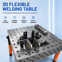 Table de soudage 3D modulaire avec accessoires complets, plateforme de soudage flexible nitrurée pour positionnement multi-angles