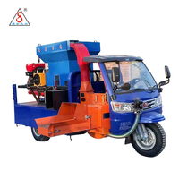 Presse à balles de paille de type tricycle à moteur haute efficacité pour usage agricole avec hache-paille pour ensilage, herbe et emballage de paille