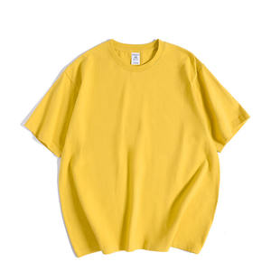 2024 vente chaude lourd hommes coton T-Shirt OEM logo décontracté blanc couleur unie T-Shirt hommes col rond T-Shirt - Product Image 4