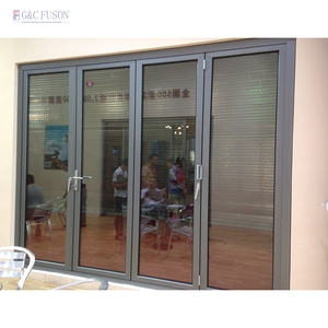 Style français en aluminium extrudé cadre <span class=keywords><strong>porte</strong></span> en verre bas <span class=keywords><strong>prix</strong></span> salon <span class=keywords><strong>porte</strong></span> <span class=keywords><strong>pliante</strong></span> étanche insonorisé pliable méthode d'ouverture - Product Image 3