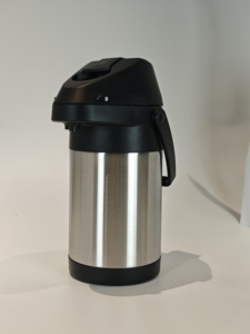 Distributeur d'eau et de café thermique à <span class=keywords><strong>double</strong></span> <span class=keywords><strong>paroi</strong></span> en acier inoxydable avec pompe à levier et isolation sous vide - Product Image 2