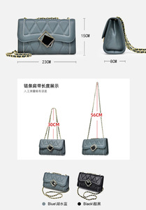 กระเป๋าหนังแท้แบบสะพายไหล่แฟชั่นสำหรับผู้หญิงรุ่นใหม่ยอดนิยม - Product Image 4