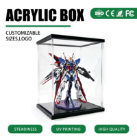 Housse anti-poussière en acrylique pour kit de modèle Gundam PG Gunpla 1/60, boîtier de protection anti-UV, vente en gros en vrac OEM