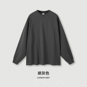 2026 Clothing Manufacturers Cotton Streetwear Man Men's T-shirts 2025 Drop Shoulder <b>Long</b> Sleeve 305gsm <b>TShirt</b> for Men - Product Image 5
