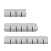 Lot de 3 clips de fixation de câbles en silicone imperméables et durables |   Organisateur de câbles auto-adhésif pour bureau et table de chevet |   Câbles USB/chargeurs