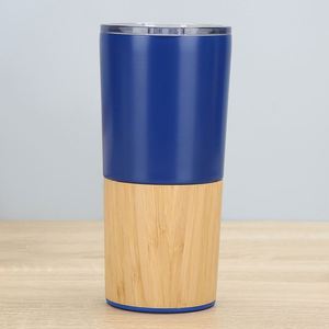 <b>Hot</b> Sales Wholesale Promotion Customized Logo 20OZ Bamboo Stainless Steel Double Wall Vacuum <b>Flask</b> Tumbler - Product Image 5