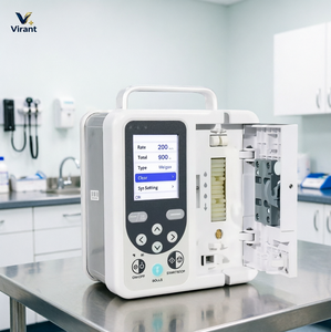 Dispositivo de Infusión Médico Veterinario con Sistema de Tubos de Carga Fácil, Mecanismo de Bloqueo por Presión y Pantalla Digital para UCI de Animales Pequeños - Product Image 1