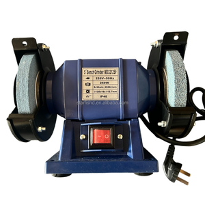 Meuleuse d'atelier industrielle pour l'affûtage d'outils de coupe avec deux meules et écrans de protection – Machine de meulage industrielle - Product Image 1
