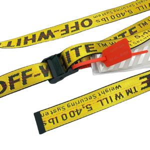 سبيكة إبزيم الهيب هوب حزام ارتداء قبالة حزام أبيض الشارع الصناعي مع شعار الجاكار في كل مكان - Product Image 4