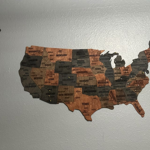 Tùy Chỉnh Đẩy Pin Du Lịch Bản Đồ Gỗ Tường Nghệ Thuật Bằng Gỗ Unite Kỳ Bản Đồ USA Bằng Gỗ Tường Bản Đồ Cho Đám Cưới/Kỷ Niệm/Quà Tặng Sinh Nhật - Product Image 5