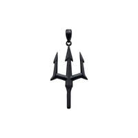 2024 nouvelle mode en acier inoxydable amulette Trident collier breloque plaqué or 316L bijoux en acier inoxydable
