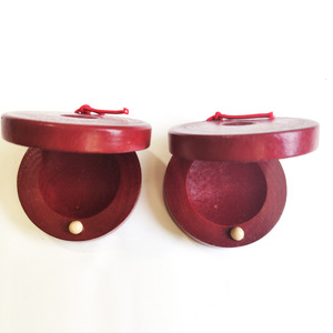 Wholesale Children's Rattle <b>Musical</b> <b>Instrument</b> Wooden Castanets Dance Castanets Wooden Finger Dance Board - Product Image 4