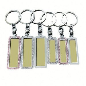 License Plate Stainless Steel Laser Material Wholesale Advertising Logo Holiday Gift Engraved Metal <b>Keychain</b> - Product Image 1